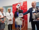 Od prawej: prezydent Andrzej Nowakowski, prezes Ewa Nieścierenko, dr Izabela Krukiewicz - Ruta, Mariola Milewska, Pielęgniarka Oddziałowa Oddziału Neonatologicznego