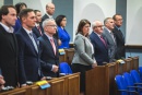 Dla uczczenia 100-lecia niepodległości osoby uczestniczące w sesji  odśpiewały hymn Polski 