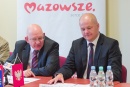 Od lewej: Waldemar Kuliński - sekretarz woj. mazowieckiego, Andrzej Nowakowski - prezydent Płocka