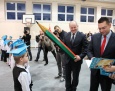 Ślubowanie pierwszoklasistów w nowej sali gimnastycznej