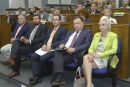  Od prawej: posłanka Elżbieta Gapińska, marszałek Adam Struzik, Piotr Brzeski - dyrektor Mazowieckiego Biura Planowania Regionalnego w Warszawie, starosta Mariusz Bieniek, przewodniczący Rady Powiatu Płockiego Lech Dąbrowski 