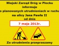 7 maja początek robót drogowych na Podolszycach