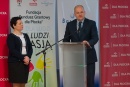 Prezydent Andrzej Nowakowski i prezes Fundacji Iwona Tandecka