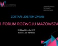 8. Forum Rozwoju Mazowsza już 25-26 października w Warszawie