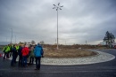 Konferencja prasowa na budowanym rondzie Dobrzyńska - Zglenickiego