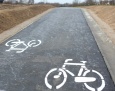 Nowy odcinek drogi rowerowej do Łącka